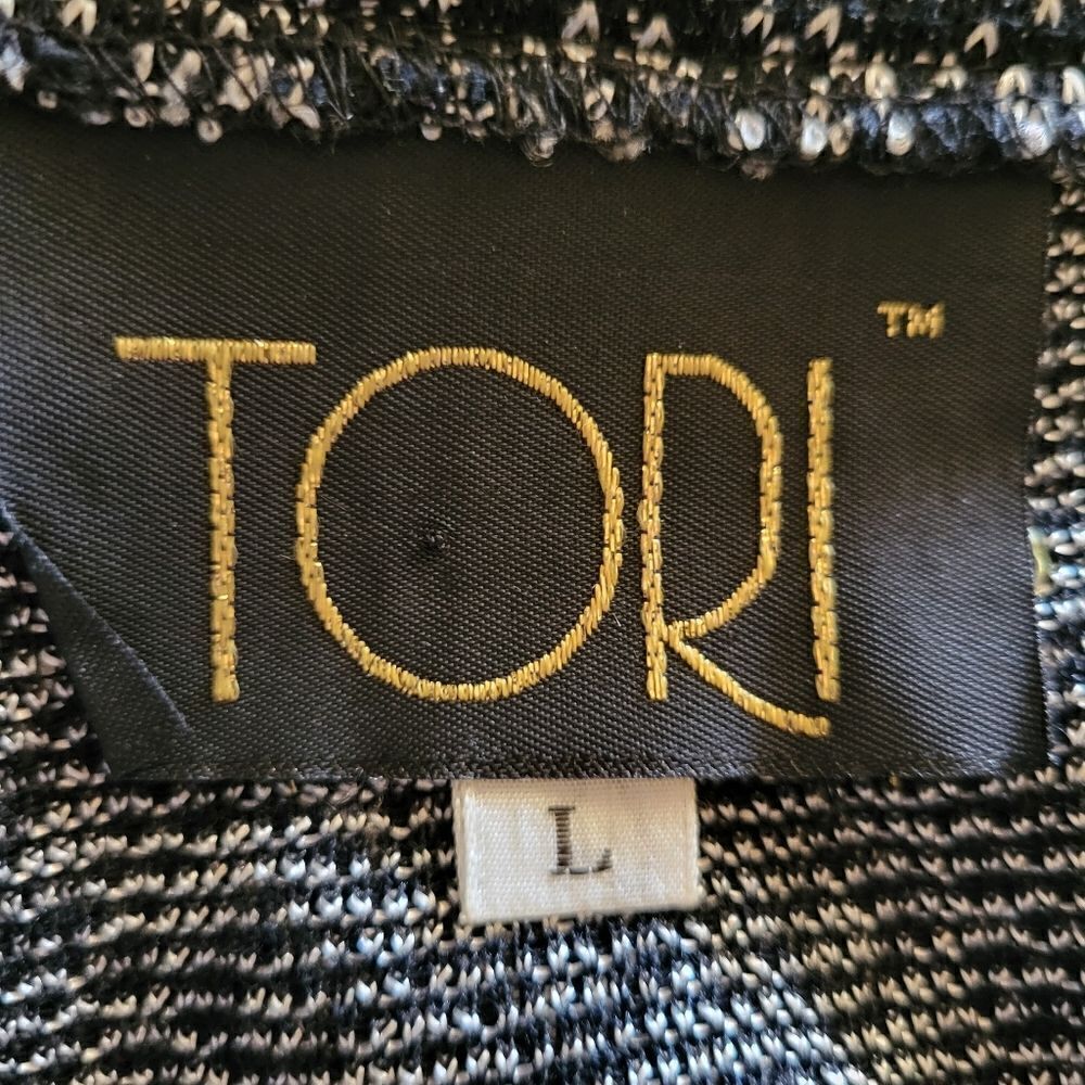 Womans Size Large Jacquard Top - Picture 5 of 6